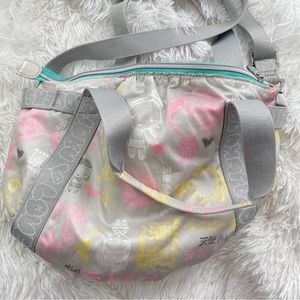 Harajuku Lovers Gray & Pink Crossbody Bag